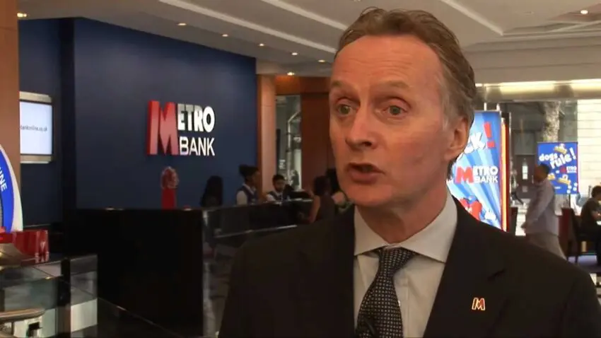 Entrepreneurial banks are needed to create competition & reform in banking says Metro Bank’s Anthony Thomson