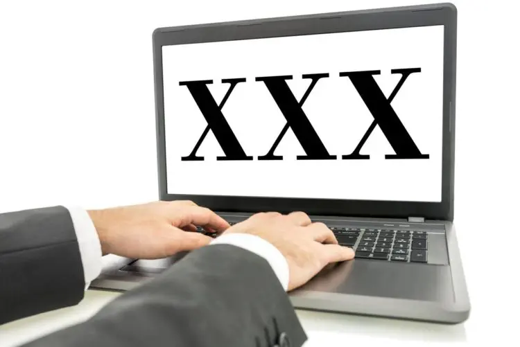 man watching adult contents
