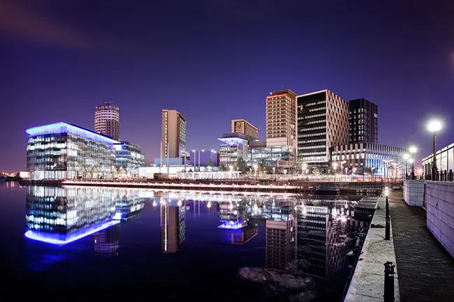 MediaCity_at_night