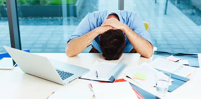 stressed at work