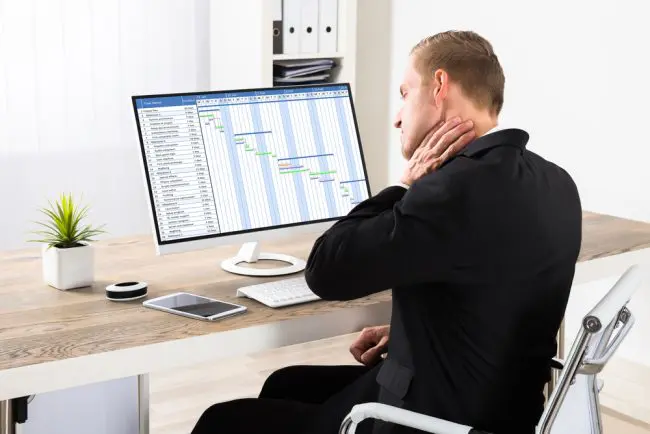 workers bad posture