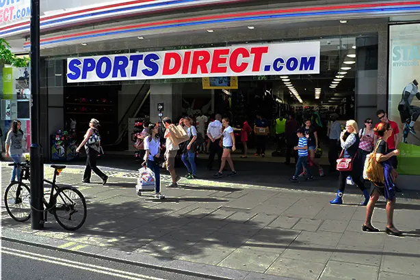 The new sports direct shop on Oxford Street, London, UK