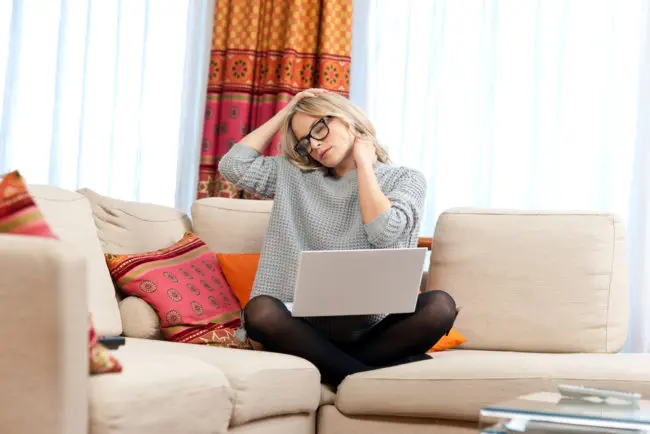 neck pain working from home