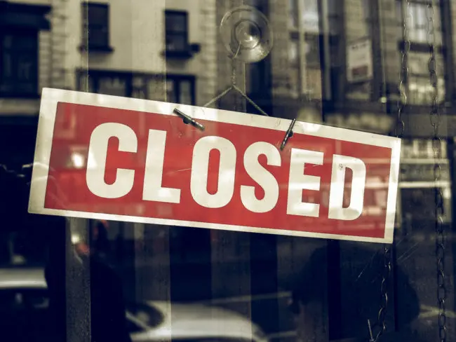 business closed