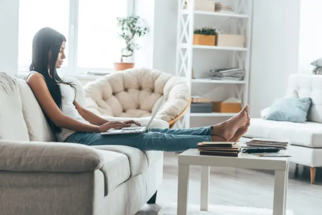 working from home