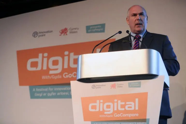 Professor Simon Gibson OBE, Chairman of Innovation Point, opens Digital