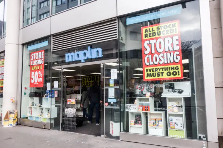 maplin closing down