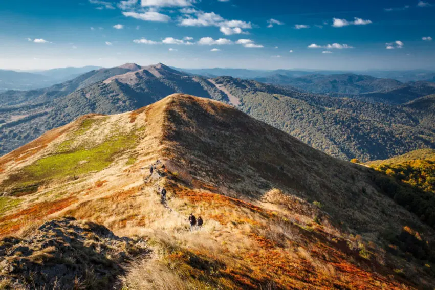 Bieszczady. Widok z Połoniny Caryńskiej.  fot.Krzysztof Zajączkowski / UMWP