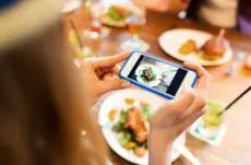 taking food photo