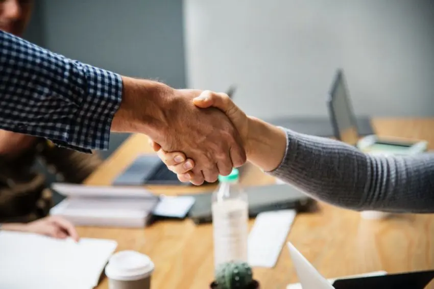 Business handshake