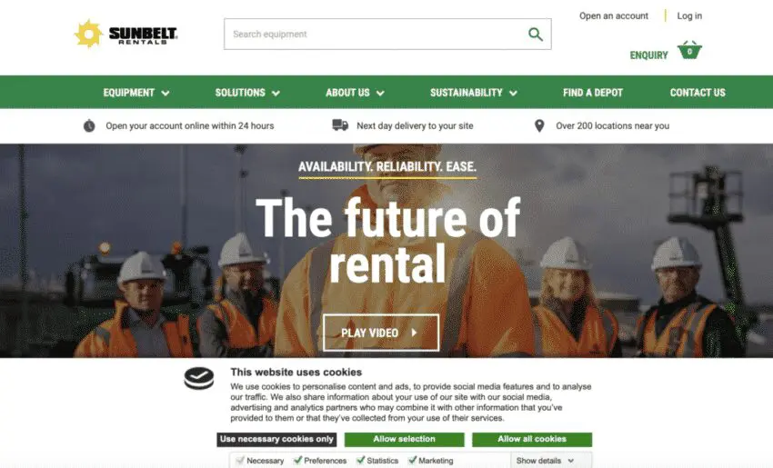 Sunbelt website