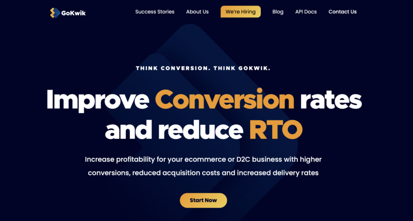 GoKwik, an ecommerce enablement company aiming to democratise the shopping experience and increase GMV realisation for ecommerce businesses, has announced it has raised a $15 million Series A round led by Sequoia Capital India, which also saw participation from existing investors Matrix Partners India and RTP Global.