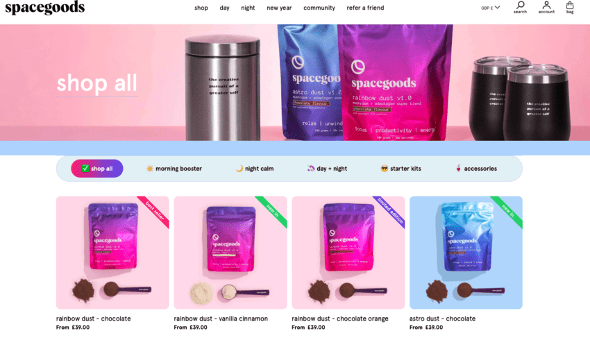 Spacegoods, a next-generation wellness brand specialising in functional mushrooms and nootropics, has raised a £2.5M seed round.