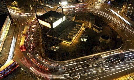‘Silicon Roundabout’ in Old Street, east London