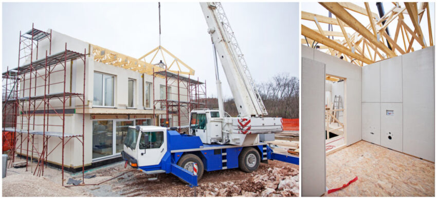 Prefabricated house building