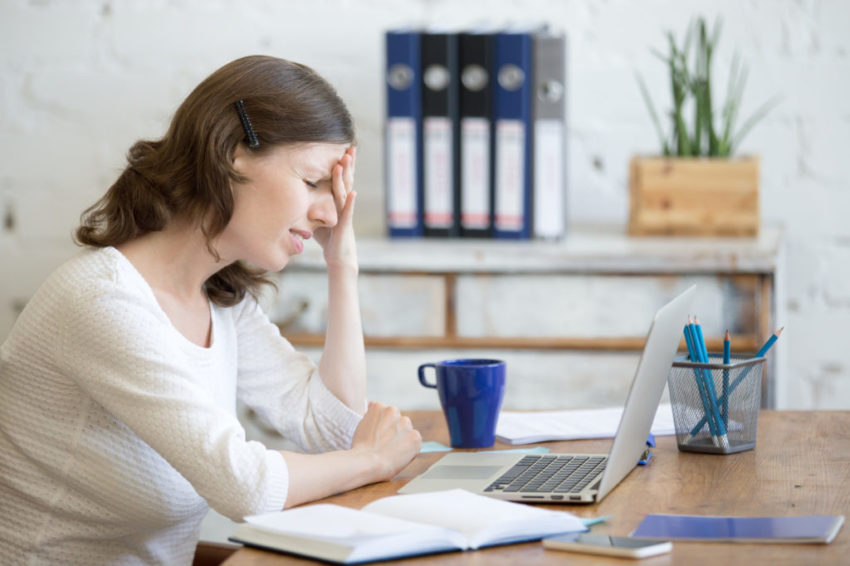 Small business owner worried