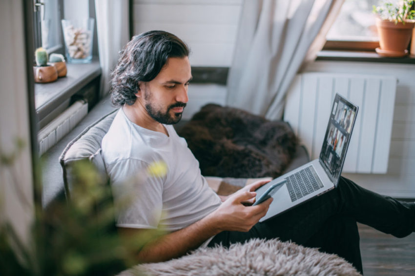 working from home