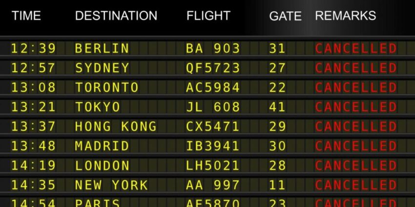 Flight cancelled
