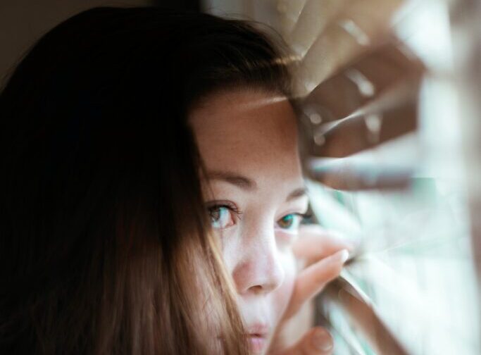 looking out the window