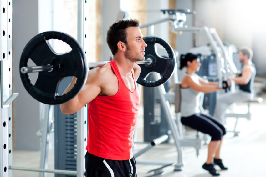 Man at gym