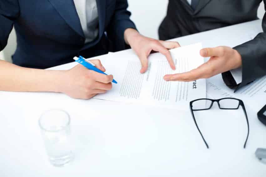 sign contracts