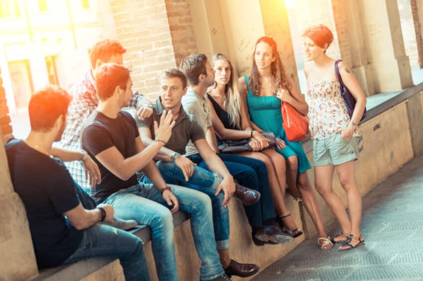 Group of Friends Together in the City