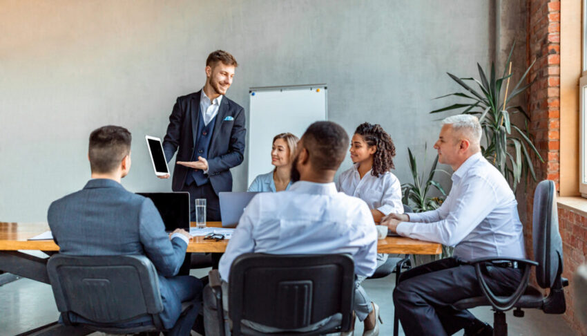 Businessman Presenting