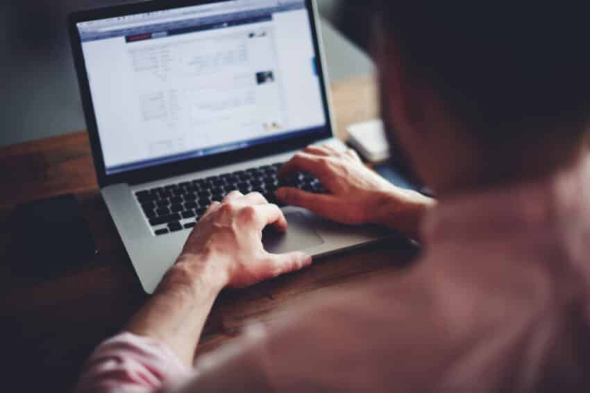 surfing internet