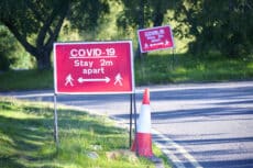 covid sign