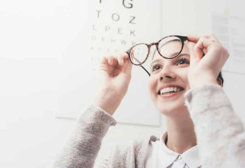 Glasses wearing