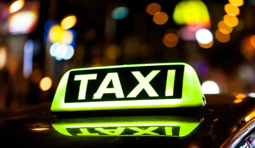 Taxi sign