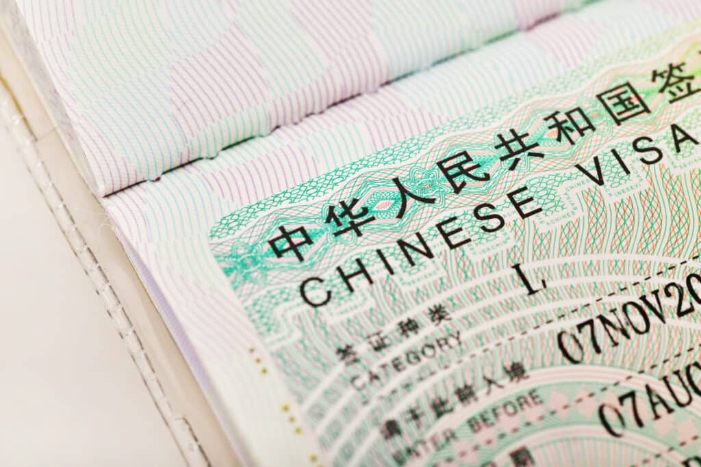 Chinese visa