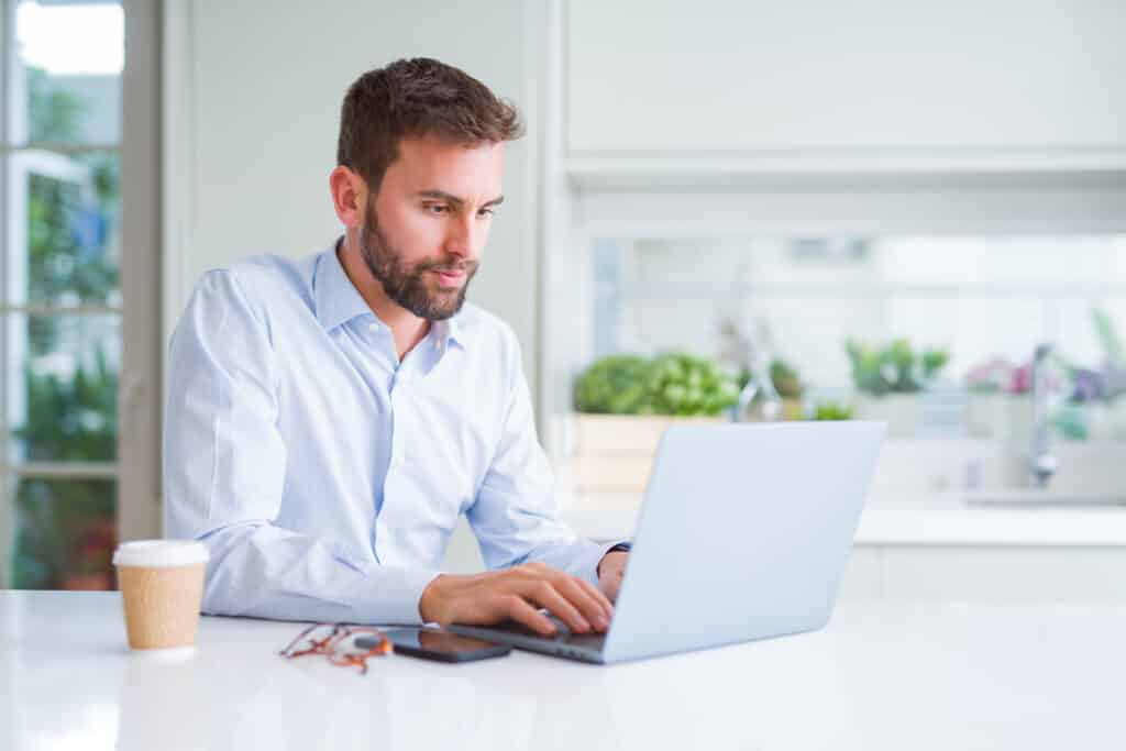 Man on laptop