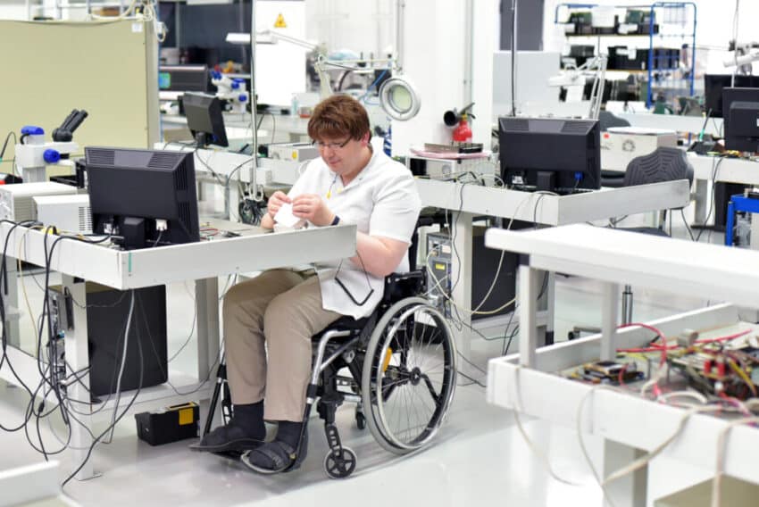 disabled worker