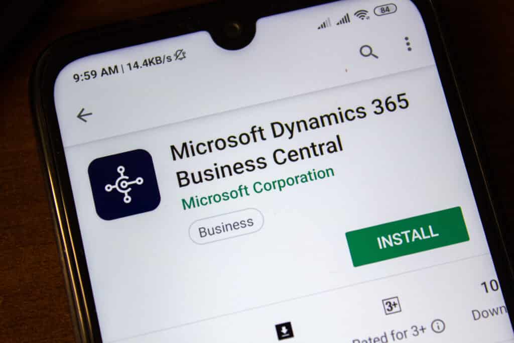 Ivanovsk,,Russia,-,July,07,,2019:,Microsoft,Dynamics,365,Business