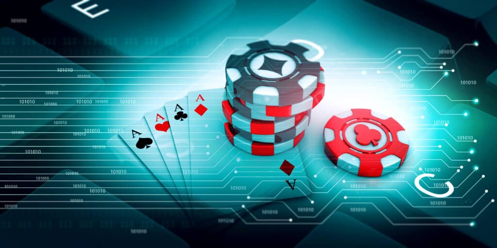 Online,Rummy,Playing.,3d,Illustration