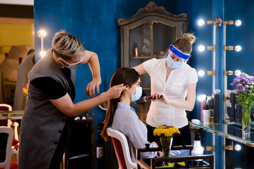 Hairdressers in covid