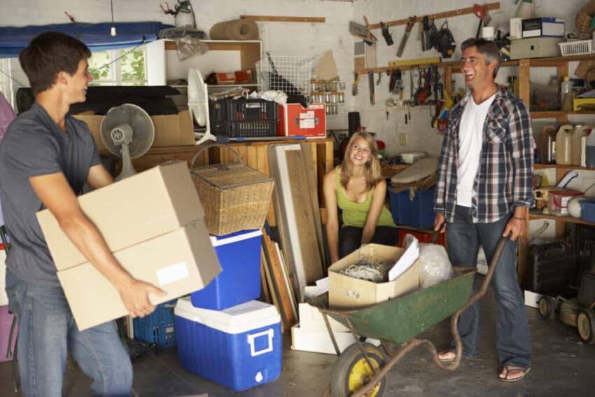 clearing garage
