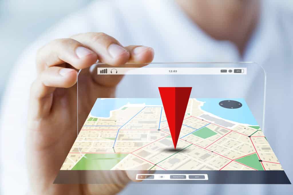 Business,,Technology,,Navigation,,Location,And,People,Concept,-,Close,Up