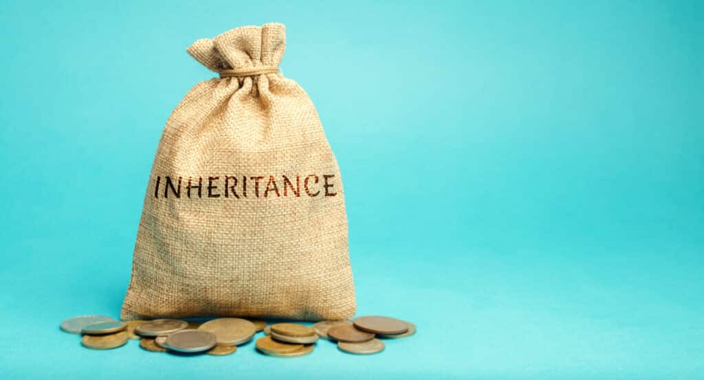 Money,Bag,With,The,Word,Inheritance.,Separation,Of,Inheritance,Between