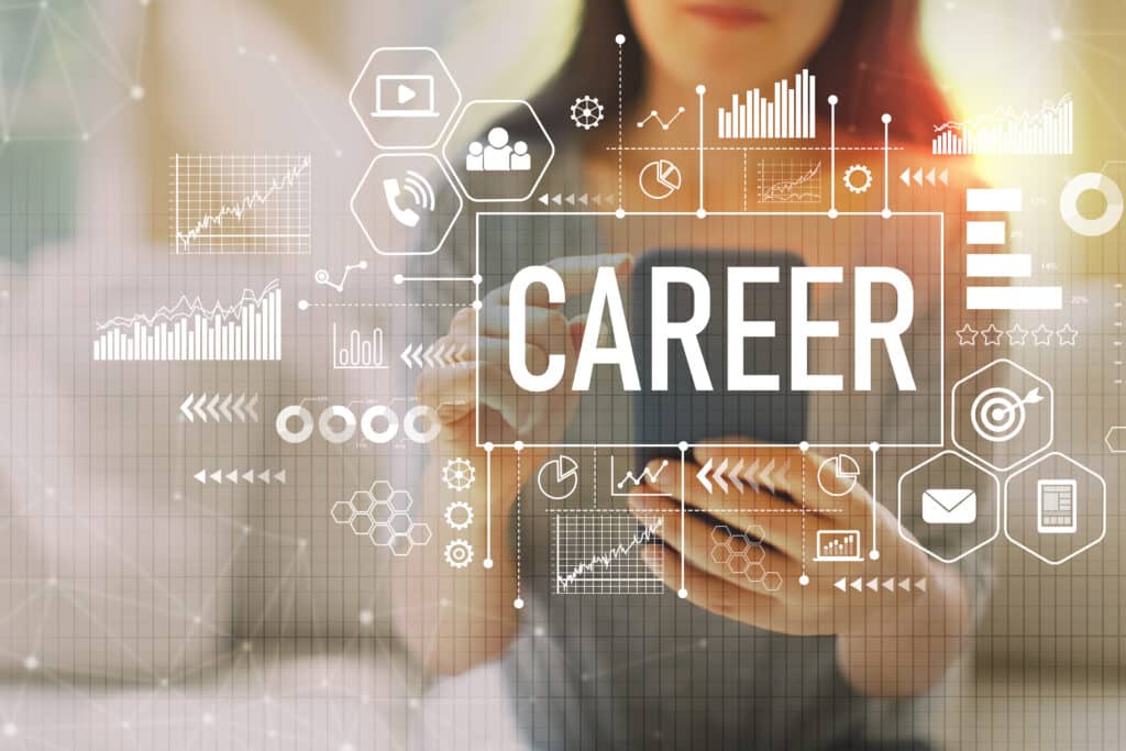 Career,With,Woman,Using,Her,Smartphone,On,A,Couch
