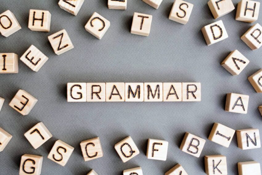 The,Word,Grammar,Wooden,Cubes,With,Burnt,Letters,,Study,Of