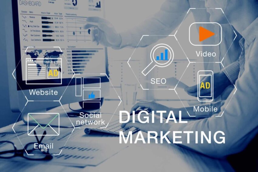 Concept,Of,Digital,Marketing,Media,(website,Ad,,Email,,Social,Network,