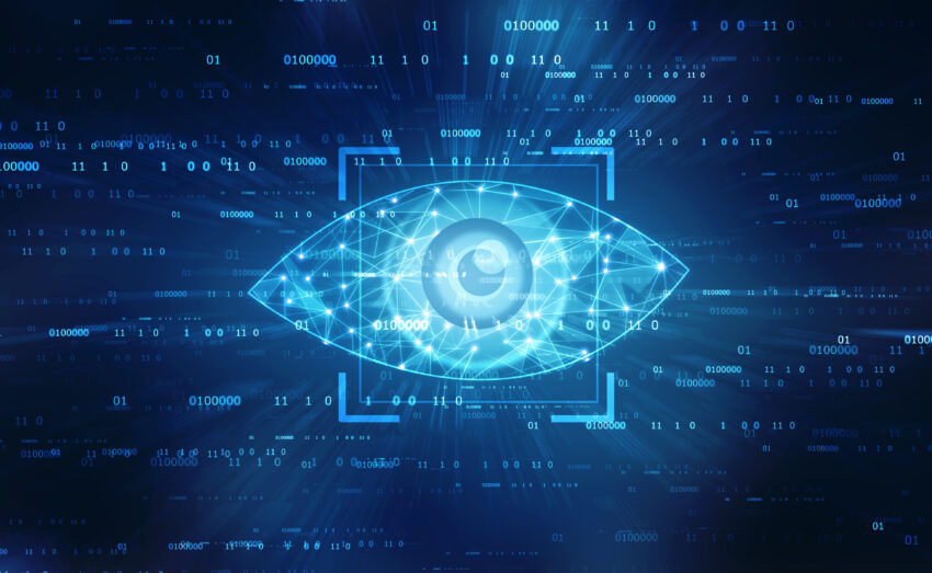 Biometric,Screening,Eye,,Digital,Eye,,Security,Concept,,Cyber,Security,Concept
