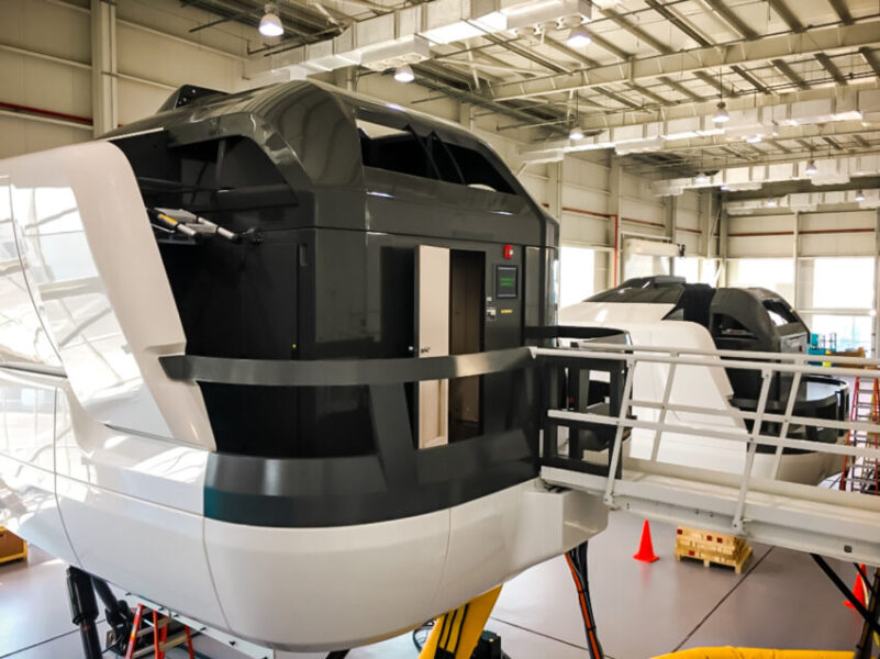 Doha,,Qatar-,December,2019:,Cae,Full-flight,Simulator,In,The,Training