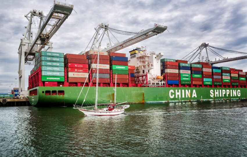 Chinese shipping port