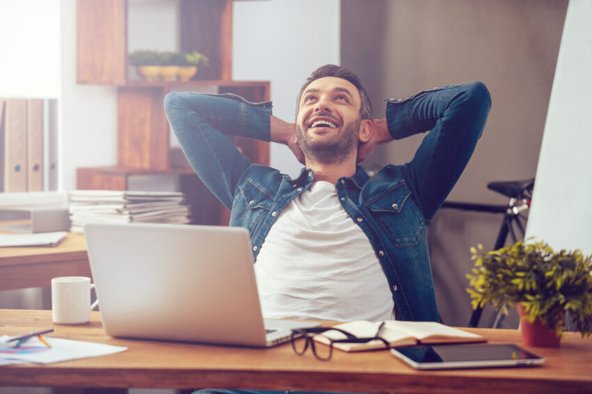 Happy worker