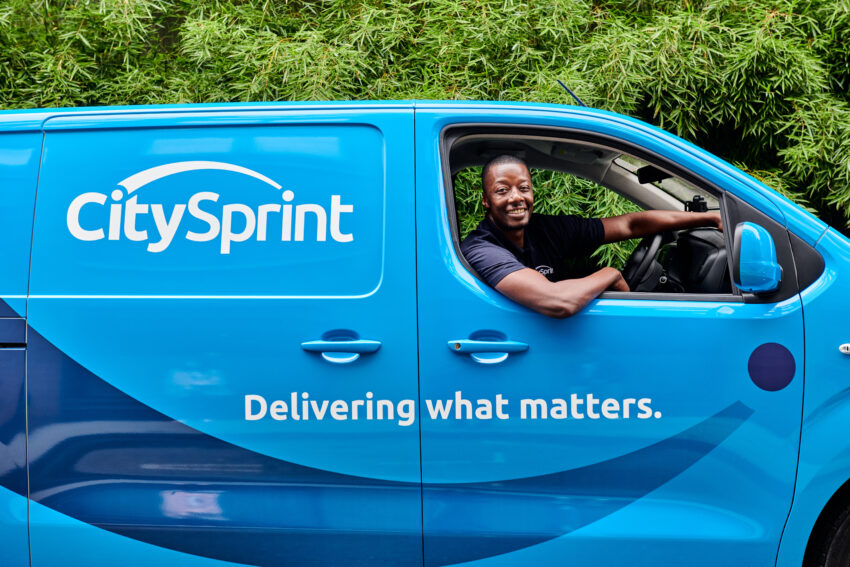 CitySprint van and courier