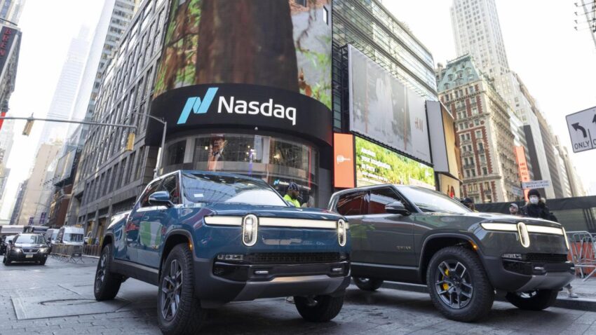 The largest initial public offering in the world this year and one of the biggest in American history made a spectacular start yesterday as shares in a company touted as a future rival to Tesla surged by as much as 53 per cent.
