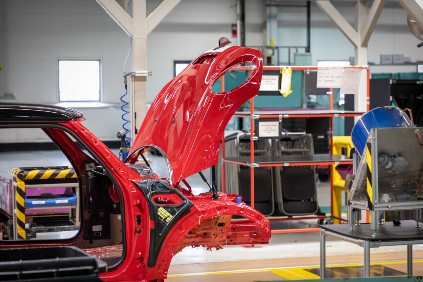 Car production slumped by 40 per cent in Britain last month as manufacturers grappled with a shortage of semiconductors and Covid disruption